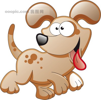 可爱动物卡通画