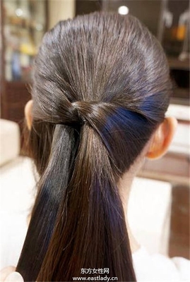 高马尾编发教程图解