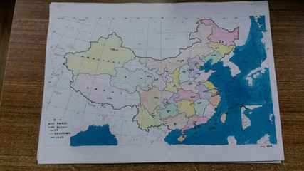 中国地图手抄报图片