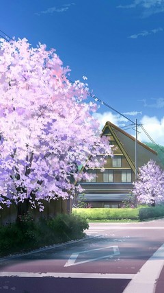 樱花·二次元世界·动漫·手机壁纸·一张壁纸-203kb
